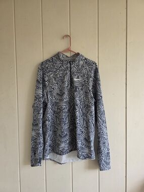Mens Nike Dri Fit Olympic Try Outs Eugene Oregon 1/4 Zip Mayan Design Medium